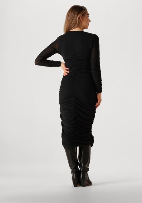 Zwarte CO'COUTURE Midi jurk REGAN CC RUST MESH DRESS - large