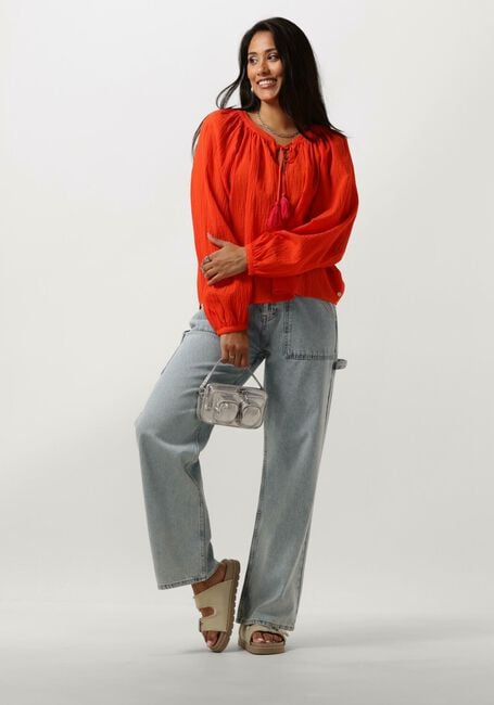 Oranje SCOTCH & SODA  BALLOON SLEEVE TOP - large