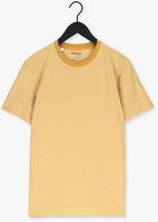 SELECTED HOMME T-shirt SLHNORMAN180 STRIPE SS O-NECK  en jaune