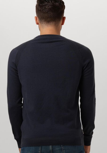 CAST IRON CREWNECK ESSENTIAL COTTON STRETCH Pulls & Gilets en bleu - large