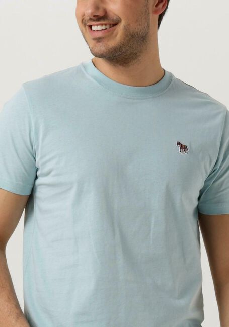 PS PAUL SMITH Polo MENS SLIM FIT SS TSHIRT ZEBRA BADGE Bleu clair - large