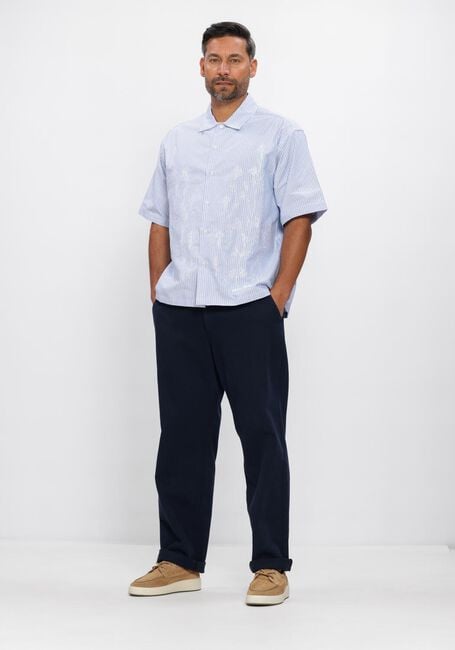 WOODBIRD Chemise d&eacute;contract&eacute; WBWANG OX FLOWER SHIRT Bleu clair - large