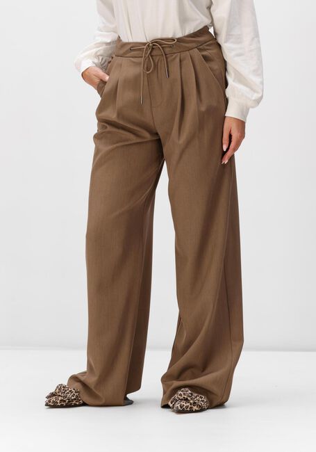 HAUTE L'AMITI&Eacute; Pantalon de jogging MICHELLE TAILOR TIE TALL PANT en marron - large