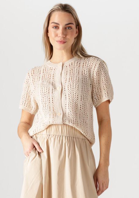 NEO NOIR Haut ELLEN CROCHET KNIT CARDIGAN Sable - large