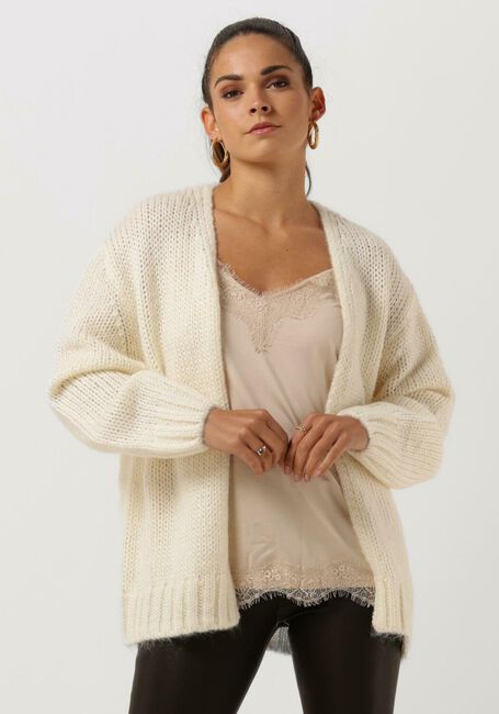 SELECTED FEMME Gilet SUANNE LS KNIT CARDIGAN en beige - large