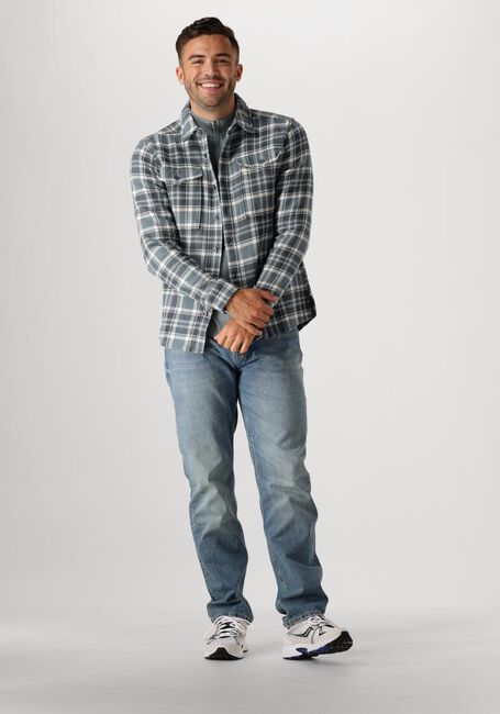 Blauwe PURE PATH Overshirt REGULAR FIT SHIRTS OVER201 - large