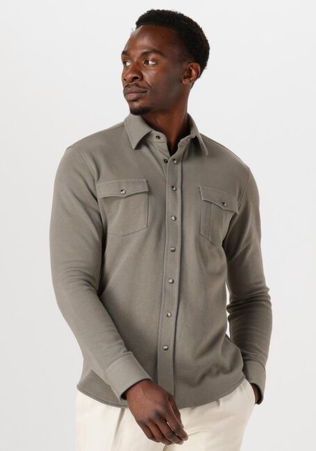 Groene PROFUOMO Casual overhemd OVERSHIRT WESTER - large