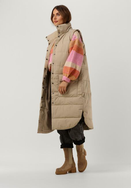 MSCH COPENHAGEN Veste sans manches KAYSA PAVINARIA WAISTCOAT en beige - large
