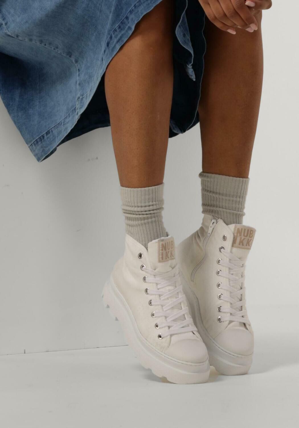 Witte NUBIKK Sneakers MONRO CHARLY Omoda