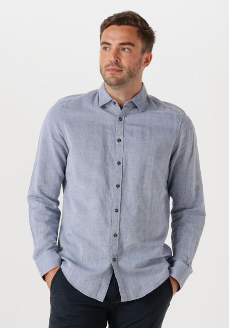 PME LEGEND Chemise décontracté LONG SLEEVE SHIRT CTN/LINEN Bleu clair - large