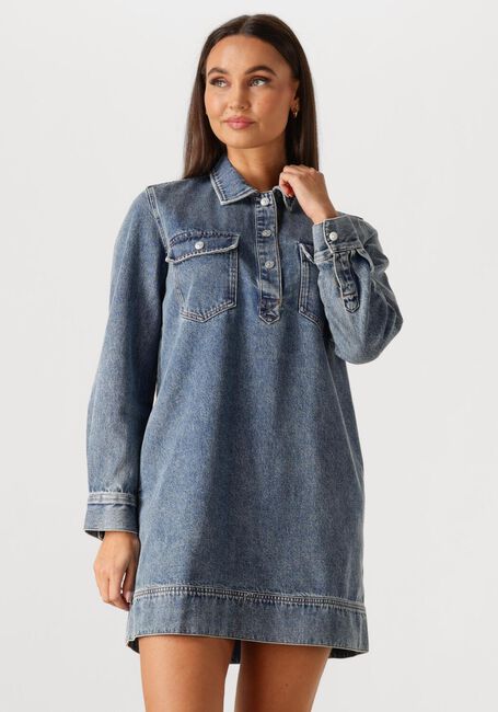 Blauwe TOMMY JEANS Mini jurk TJW PULLOVER DENIM DRESS - large