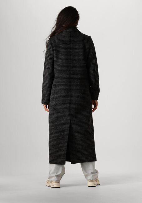 Donkergrijze MODSTRÖM Mantel JUNIPERMD CHECK COAT - large
