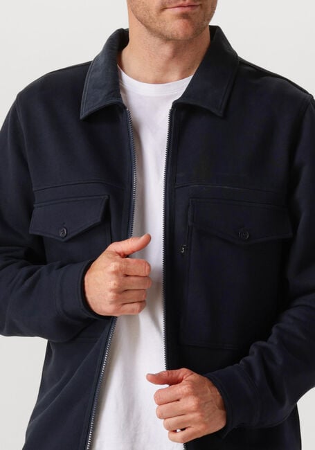 BUTCHER OF BLUE Surchemise PERRY ZIP OVERSHIRT Bleu foncé - large