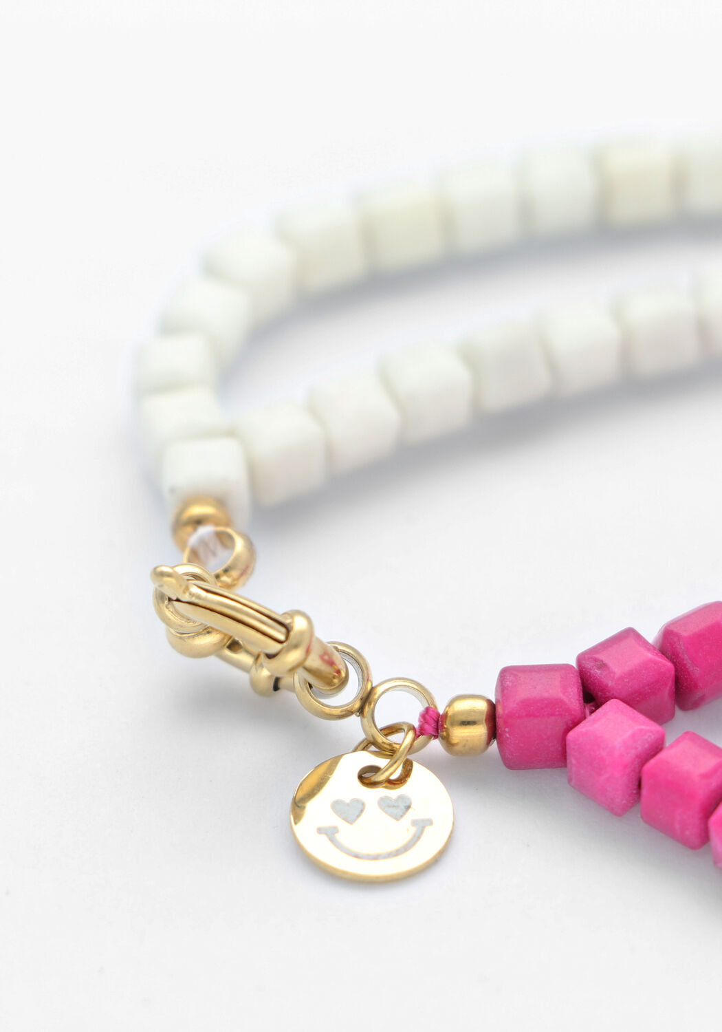 BONNIE STUDIOS Bracelets DOUBLE PINK BRACELET en rose - large