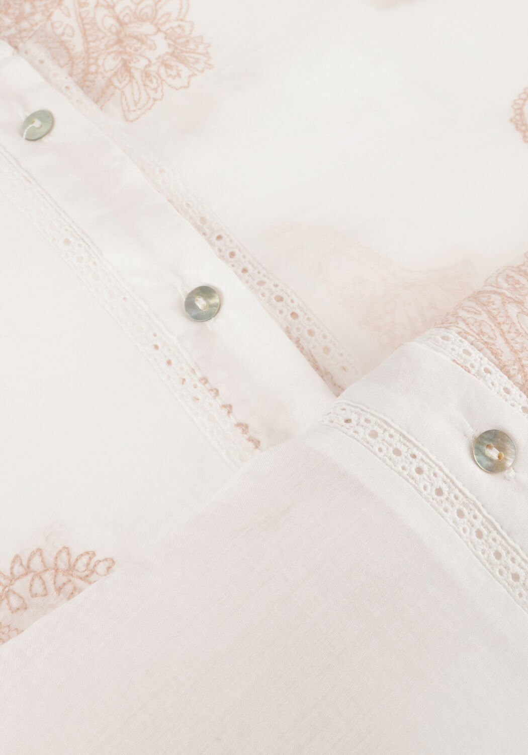 NUKUS ROSAN BLOUSE EMBROIDERY Blouses Blanc - large