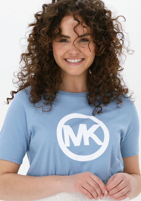 Blauwe MICHAEL KORS T-shirt CIRCLE LOGO TEE - large