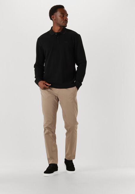 BOSS ORANGE Polo PETEMPESTO LONG en noir - large