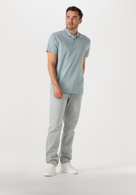 Lichtblauwe PURE PATH Polo REGULAR FIT POLO SS T-SHIRTS - large