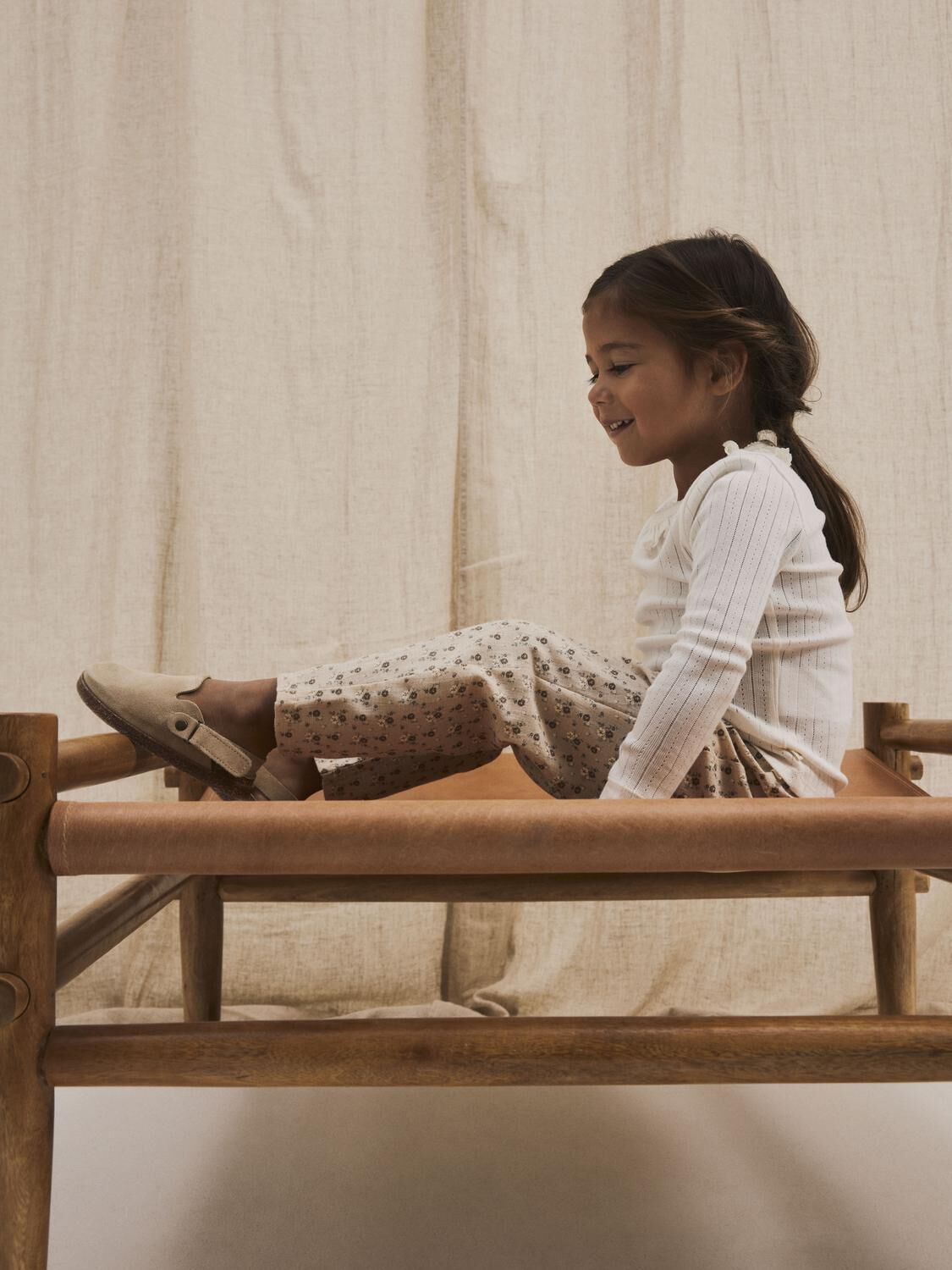 LIL' ATELIER Pantalon NMFLACY REG PANT LIL en beige - large