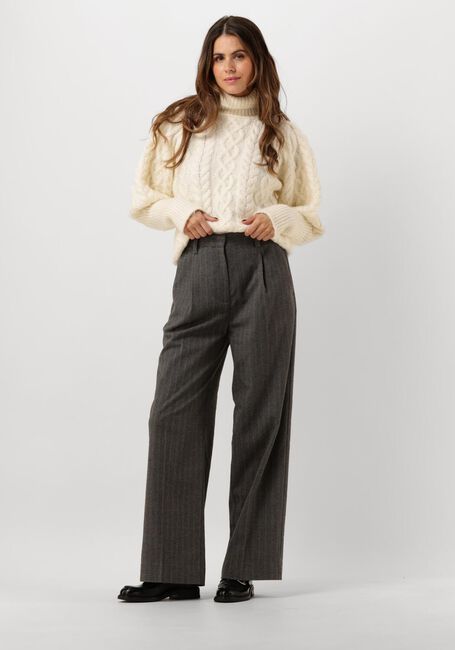 SECOND FEMALE Pantalon HOLLANDA TROUSERS Gris foncé - large