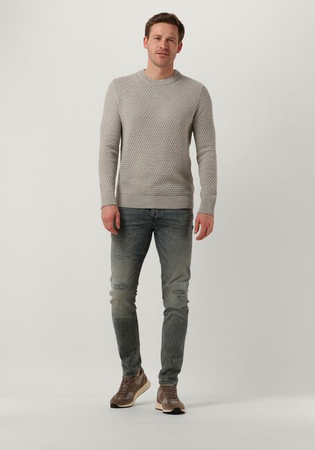 SELECTED MEN Pull REMY LS KNIT ALL STU CREW NECK W CAMP Gris foncé - large