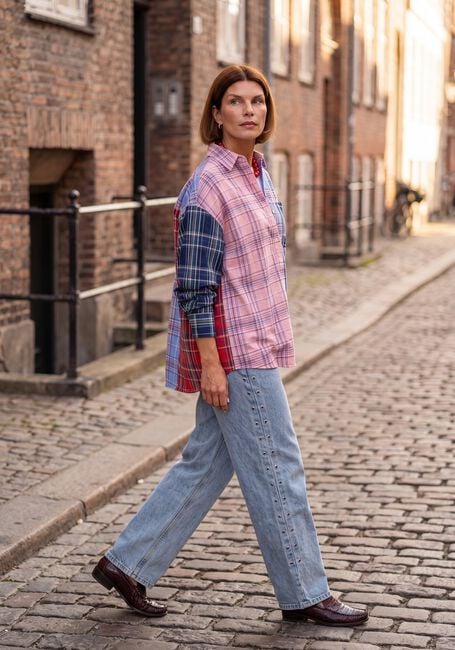 ALIX THE LABEL LADIES WOVEN CHECK MIX BLOUSE Blouses en multicolore - large