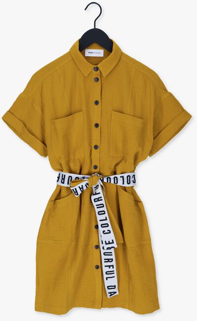 POM AMSTERDAM Mini robe MUSLIN en jaune - large