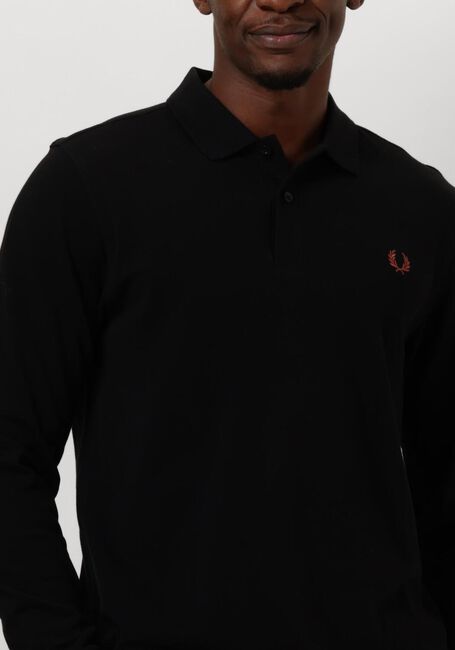 Zwarte FRED PERRY Polo LONG SLEEVE PLAIN FRED PERRY SHIRT - large
