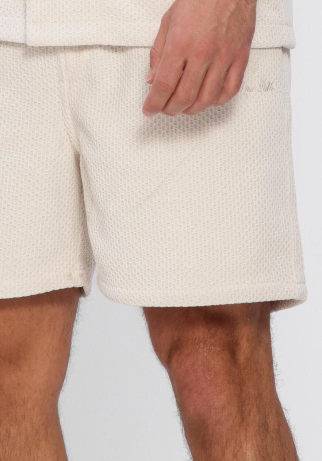 PURE PATH Pantalon courte HONEYCOMB SHORTS en beige - large