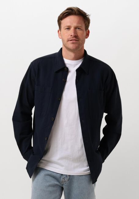 SELECTED HOMME Surchemise SLH-HEAVY TWILL OVERSHIRT LS Bleu foncé - large