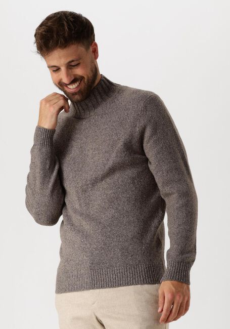 PROFUOMO Col roulé PULLOVER MOCK NECK en marron - large