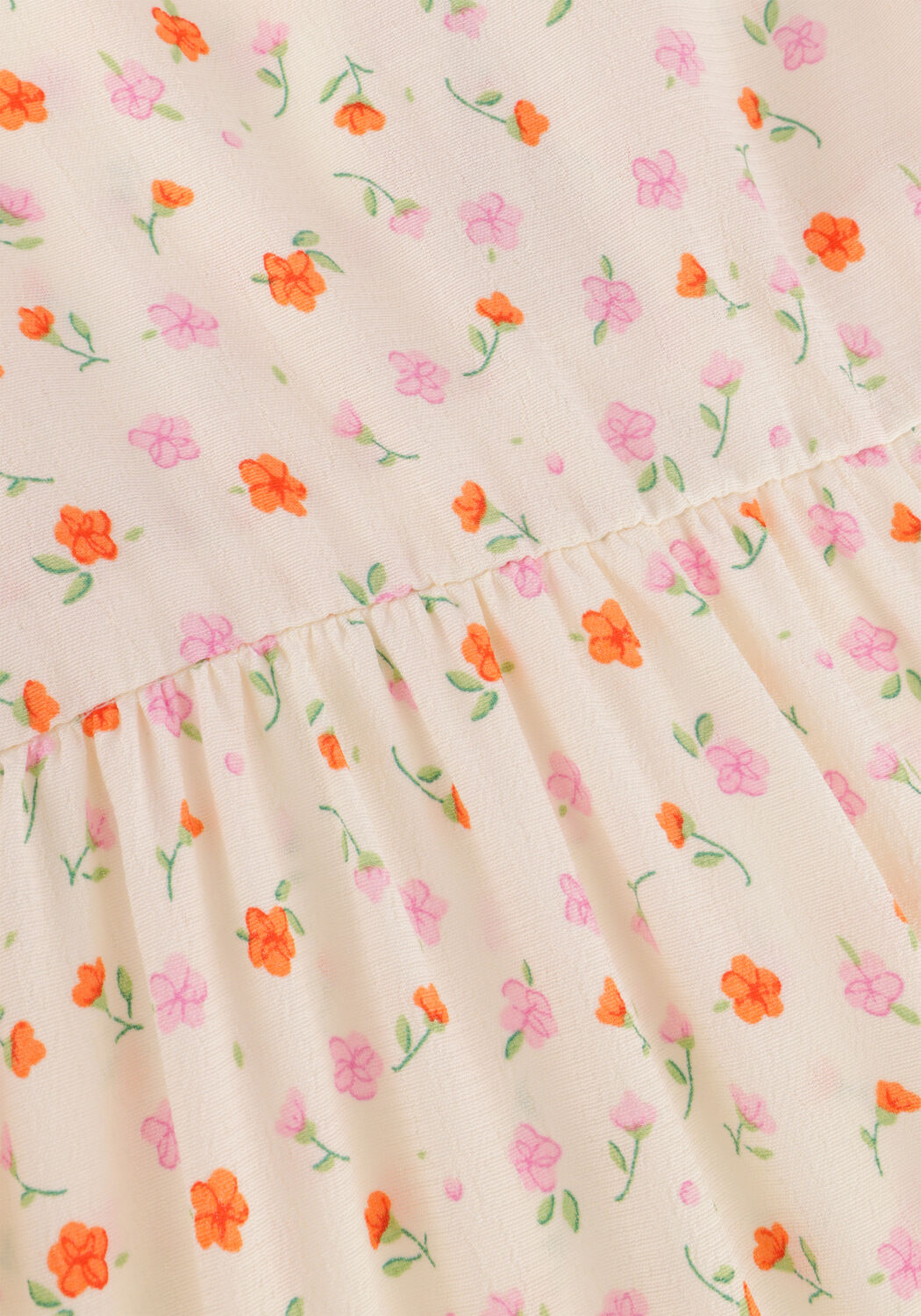 Gebroken wit ENVII Mini jurk ENROME SS DRESS AOP 7014 - large