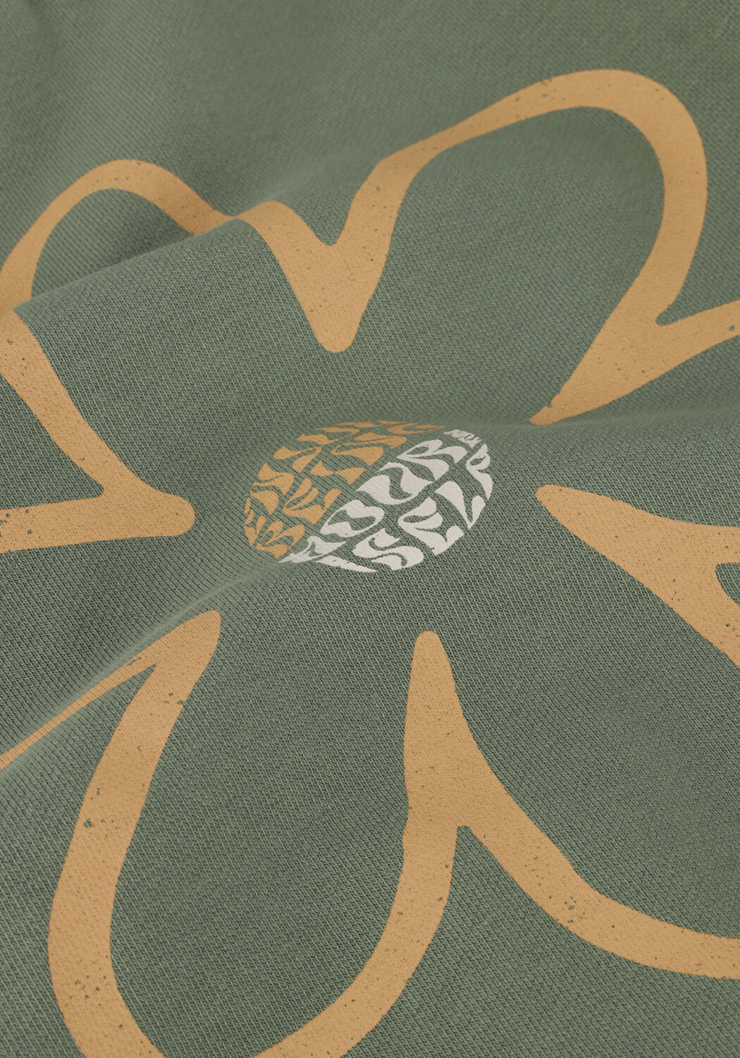 Groene DAILY7 Sweater OVERSIZED SWEATER BIG FLOWER - large