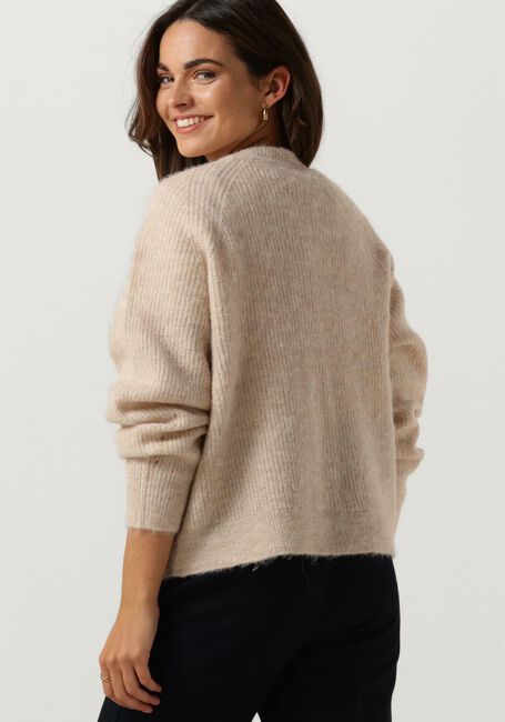 SELECTED FEMME Gilet SLFLULU LS KNIT SHORT CARDIGAN en beige - large
