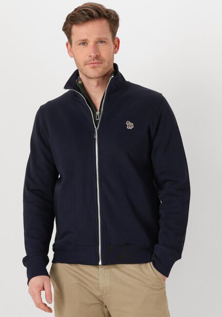 PS PAUL SMITH Gilet MENS REG FIT ZIP TOP ZEBRA en bleu - large