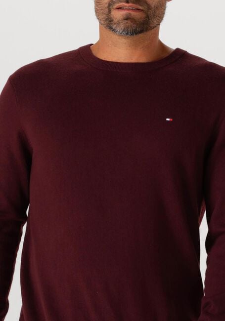 Bordeaux TOMMY HILFIGER Trui PIMA ORG CTN CASHMERE CREW NECK - large