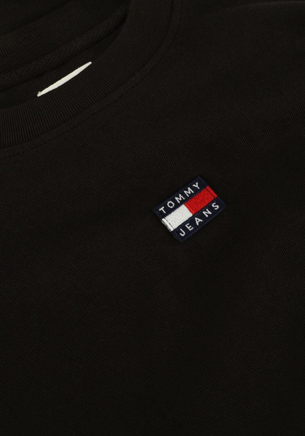 Zwarte TOMMY JEANS Mini jurk TJW XS BADGE TEE DRESS - large