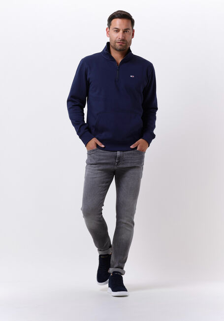 Donkerblauwe TOMMY JEANS Vest TJM REGULAR FLEECE MOCK NECK - large