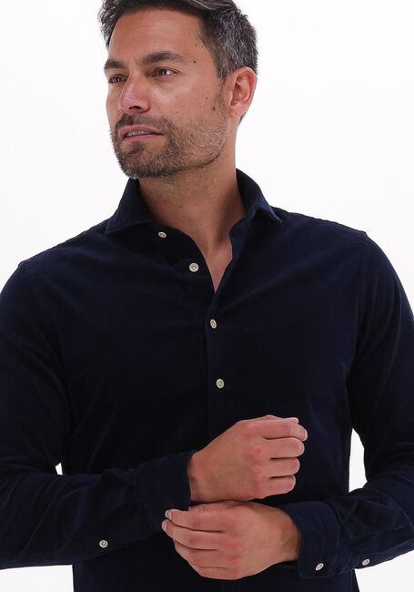 Blauwe PROFUOMO Klassiek overhemd SHIRT X-CUTAWAY SC SF - large