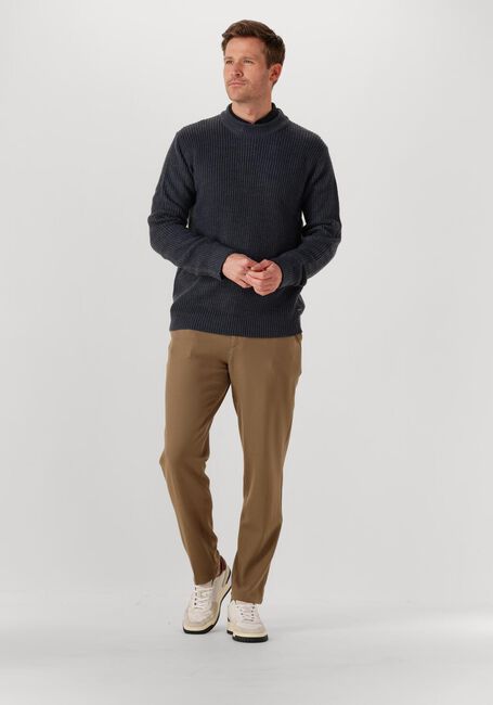 Donkerblauwe DSTREZZED Trui CREW RIBKNIT - large