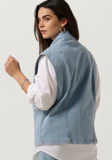 ANOTHER LABEL Gilet UNNI DENIM VEST en bleu - large