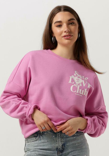 Roze COLOURFUL REBEL Sweater SELF LOVE CLUB DROPPED SHOULDER SWEAT - large