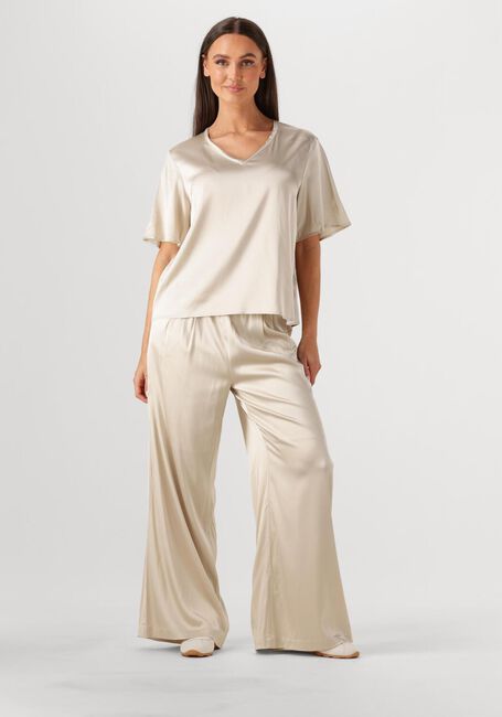 Creme MOS MOSH  MMEVIE V-NECK SATIN BLOUSE - large