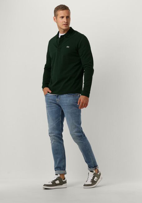 LACOSTE Polo 1HP2 MEN LONG SLEEVED BEST POLO Vert fonc&eacute; - large