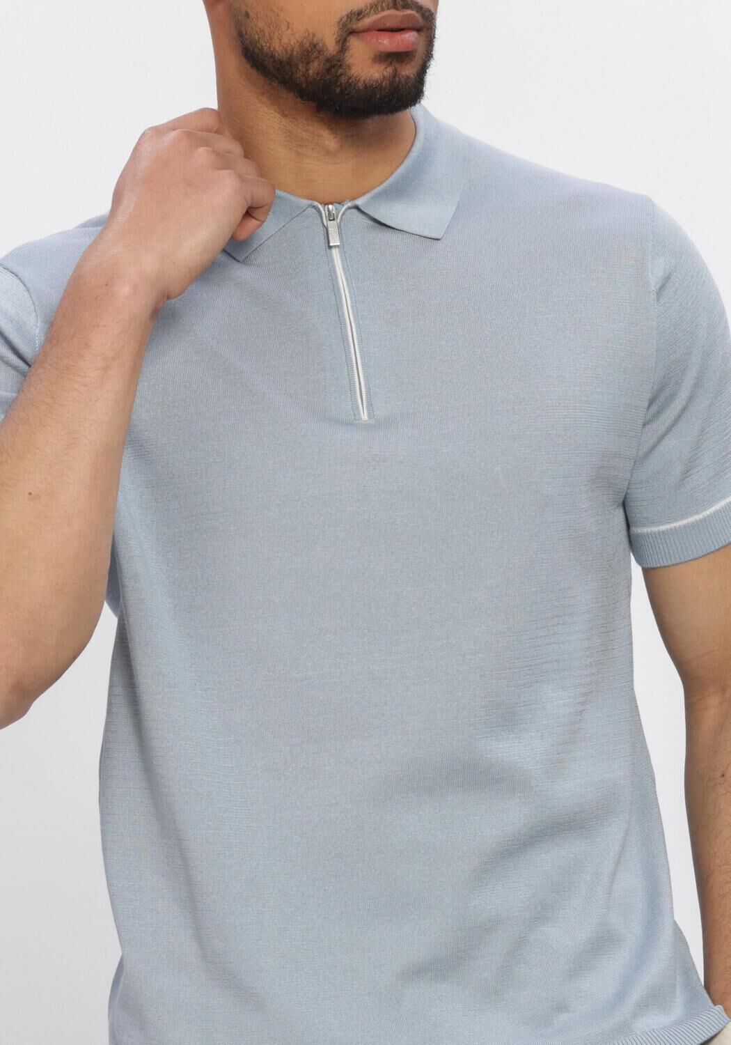 STEFANO LAURAN Polo POLO BASTIAN Bleu clair - large