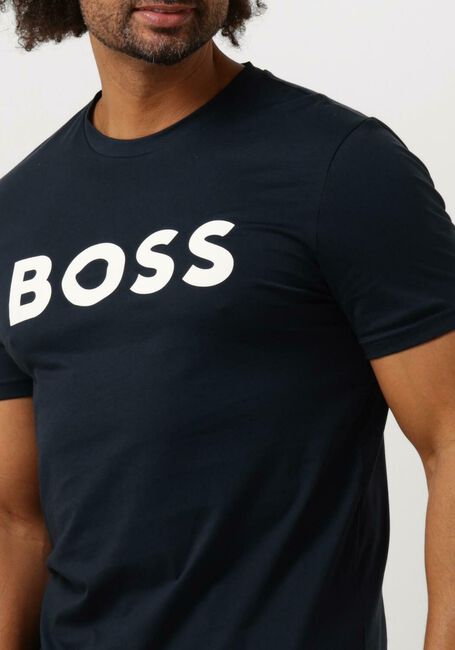 BOSS ORANGE T-shirt THINKING 1 Bleu foncé - large