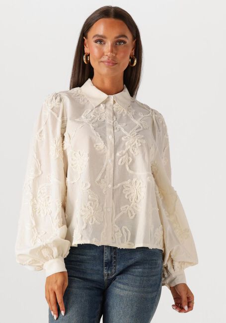SUMMUM BLOUSE TAPE PATTERN VOILE Blouses Écru - large