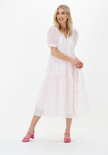 gesponsord Scheermes helling Witte FREEBIRD Midi jurk KIARA | Omoda