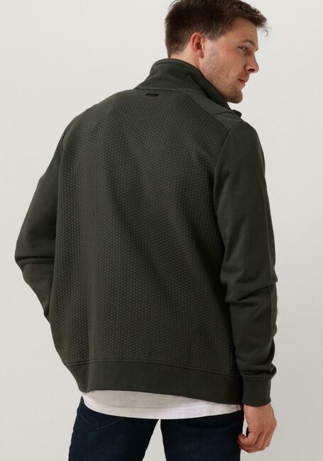 PME LEGEND Gilet ZIP JACKET JACQUARD INTERLOCK SWEAT en vert - large
