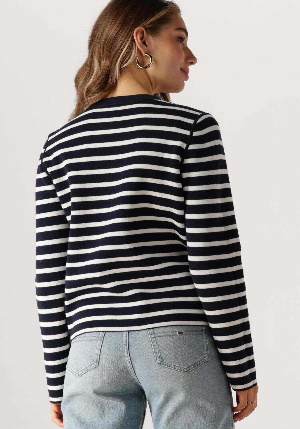 TOMMY HILFIGER Gilet CO JERSEY STCH REVERSIBLE CARDI en bleu - large